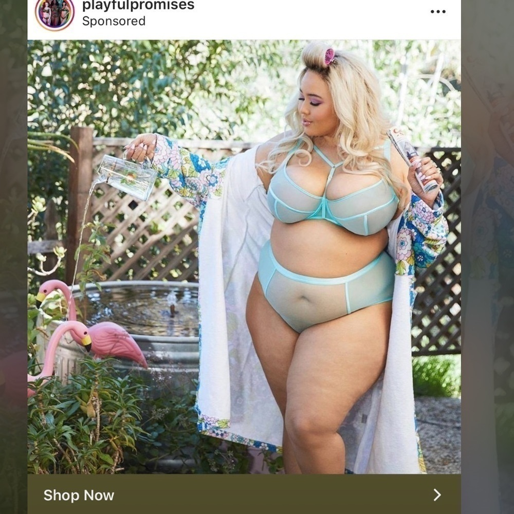 2ps set ASOS Curve Gabi Fresh Panty 16 bra 38G